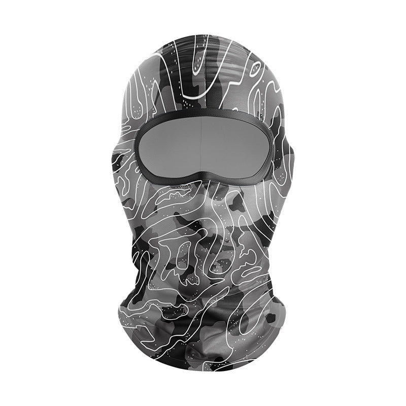 Cycling Windproof Hood Dust and Sun Protection Summer Camouflage Mask
