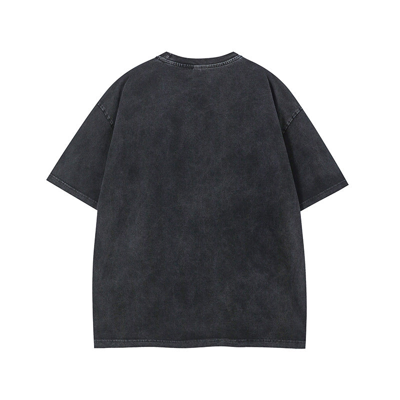 Vintage Tišö Rt Vintage Love Patch Embroidered Short Sleeve T-Shirt