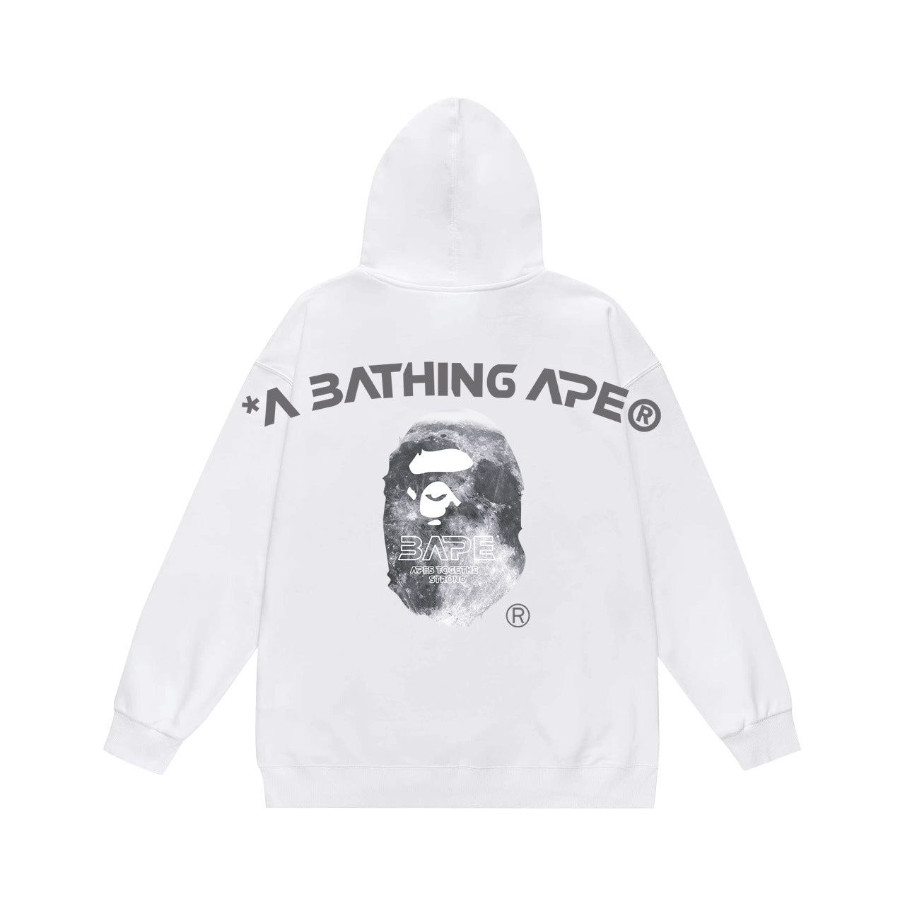 Ape Hoodie Autumn/Winter Letter Print Loose Hoodie Pullover Ape Sweater