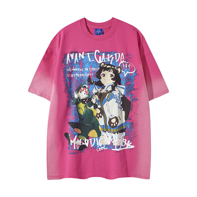 Nyc T Shirt Magic Academy Printed Short Sleeve T-Shirt Summer Top