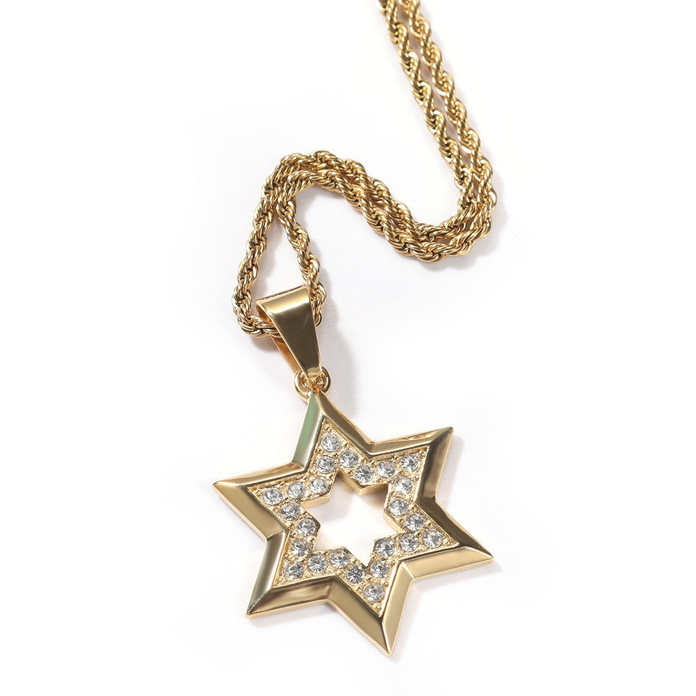 Jewelry Hip Hop Stainless Steel Pendant Necklace Punk Rock Rapper
