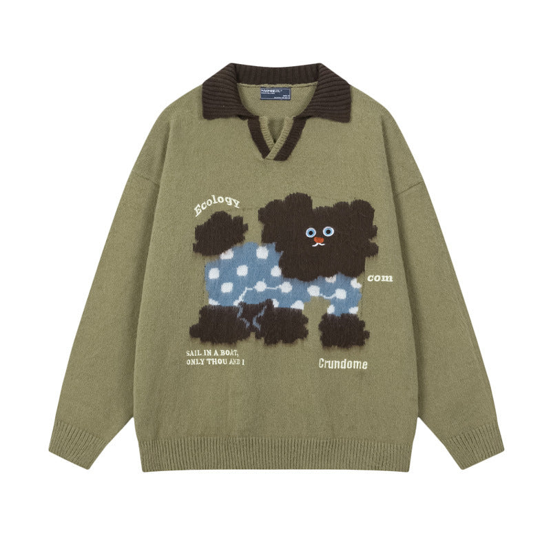 Vice streetwear puppy sweater loose knit