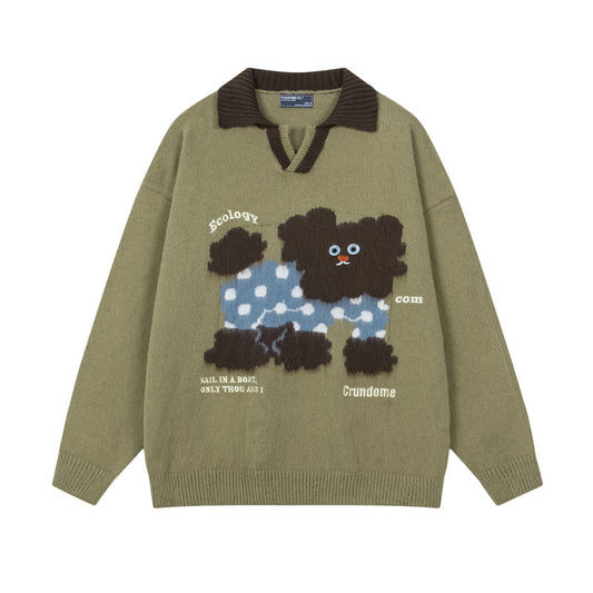 Vice streetwear puppy sweater loose knit