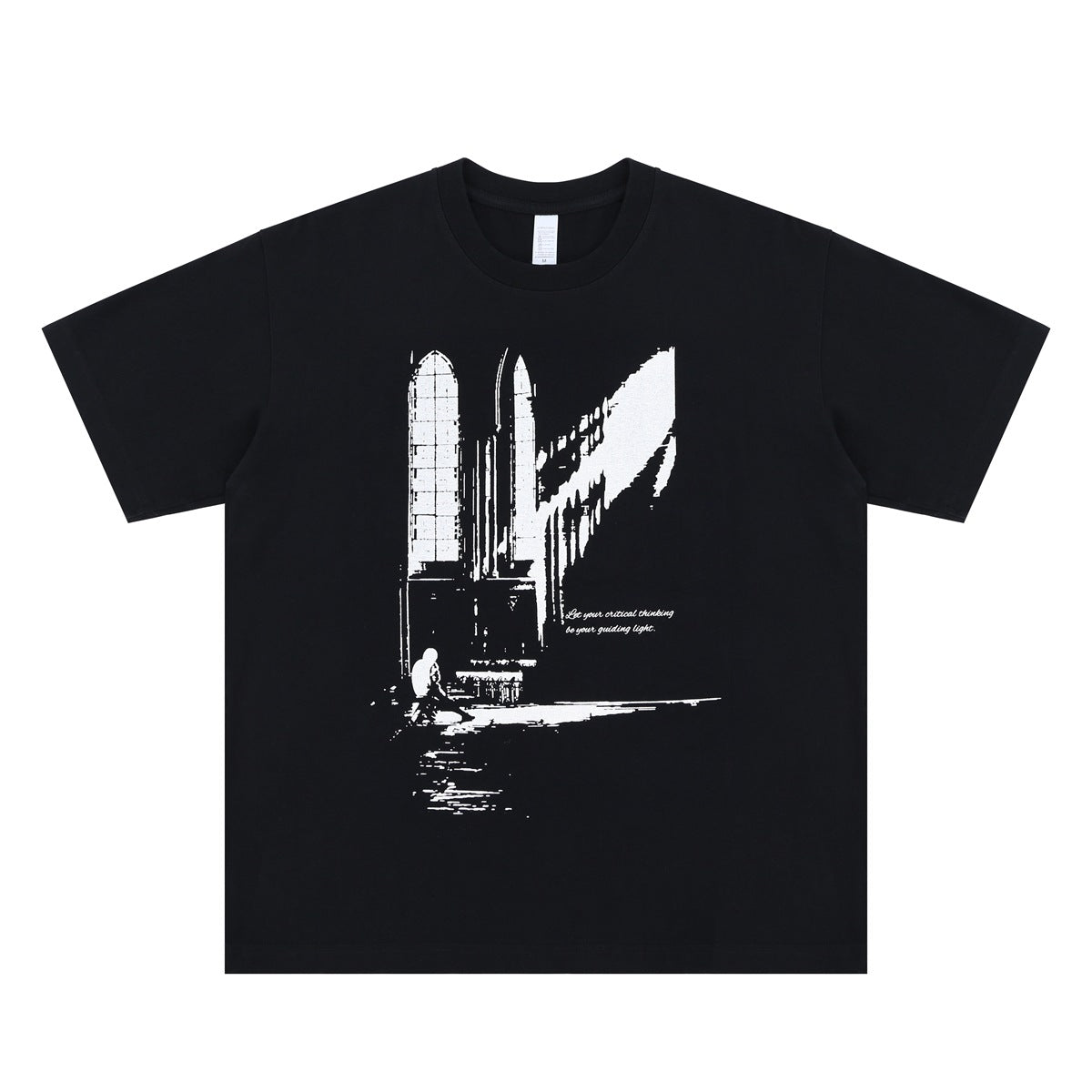 Vintage College Shirts Summer Vintage Art Film Loose Short Sleeve T-Shirt