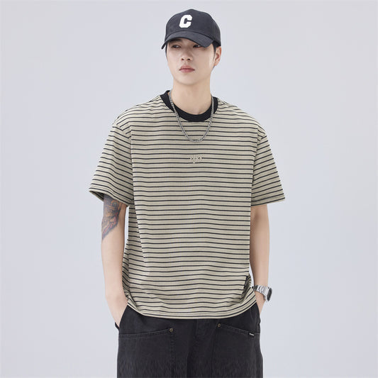 Mens T-shirts Short Sleeves Summer Loose