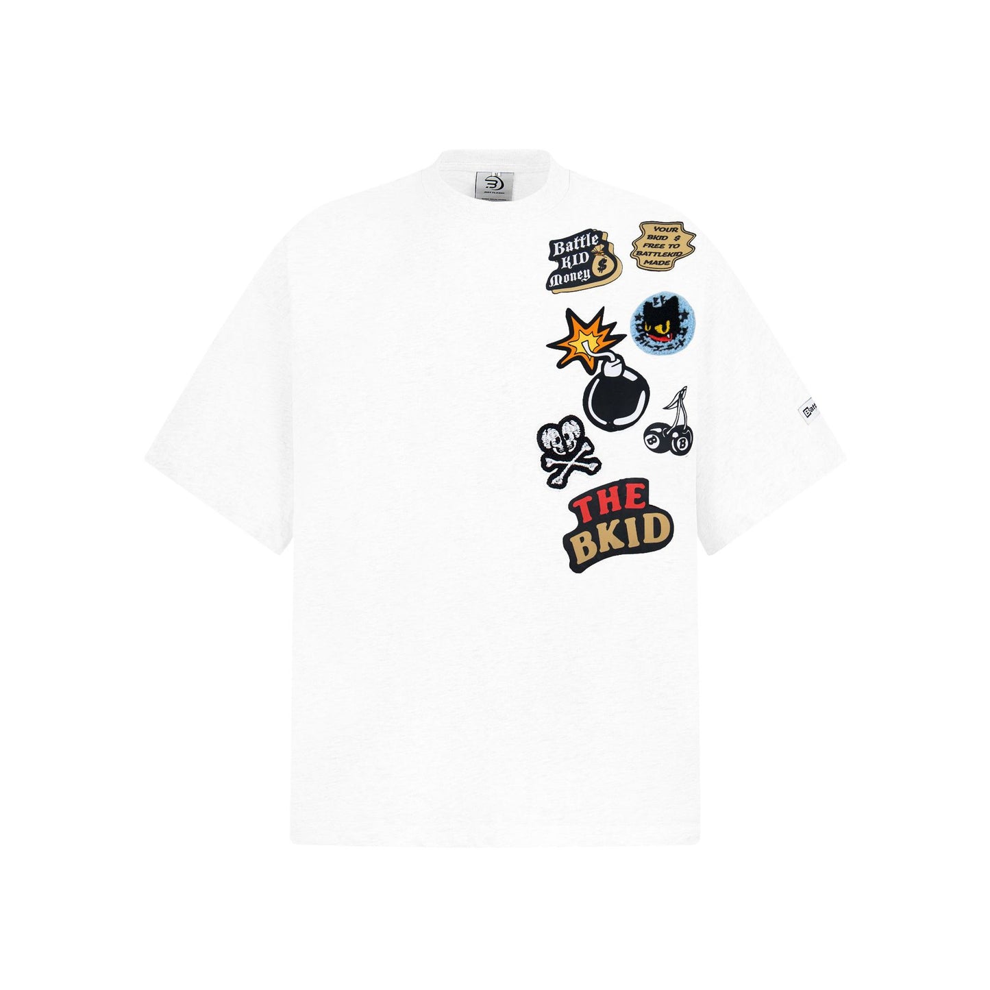 Nostalgia T Shirts Cartoon Towel Embroidered Short Sleeve T-Shirt Summer Oversize Casual Top