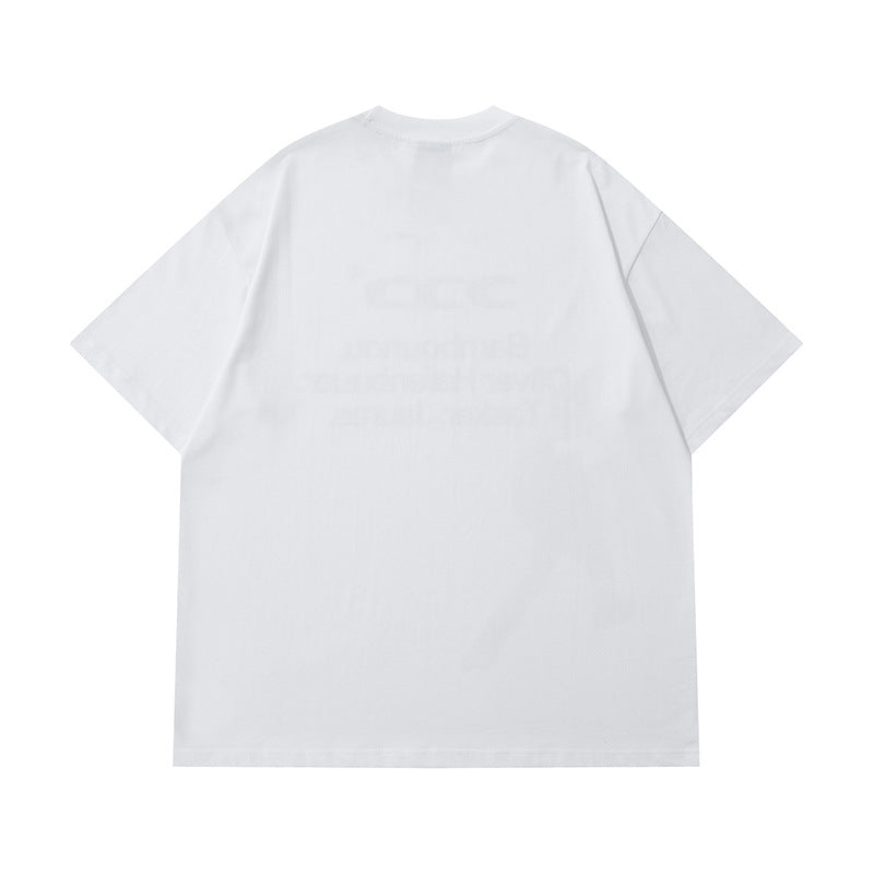 Vintage Usa Shirt Letter Print Short Sleeve T-Shirt