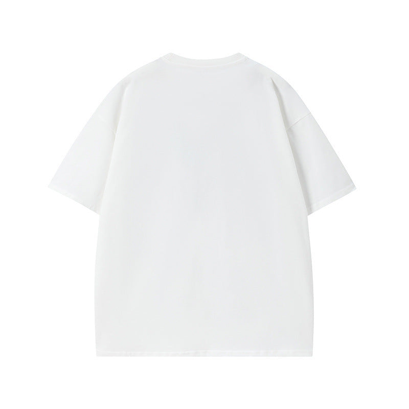 US drip outfits Summer Vintage Alphabet Print Casual Loose Short Sleeve T-Shirts
