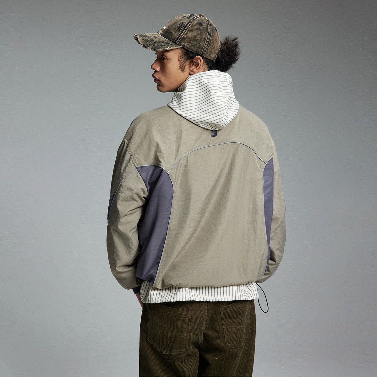 Unisex long-sleeved shirt spring and summer retro
