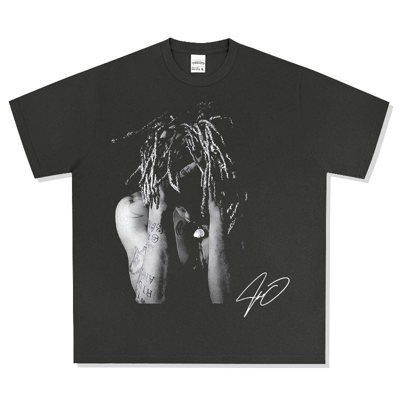 New york hip hop shop hip hop XXX Tentacion print short sleeve t-shirt