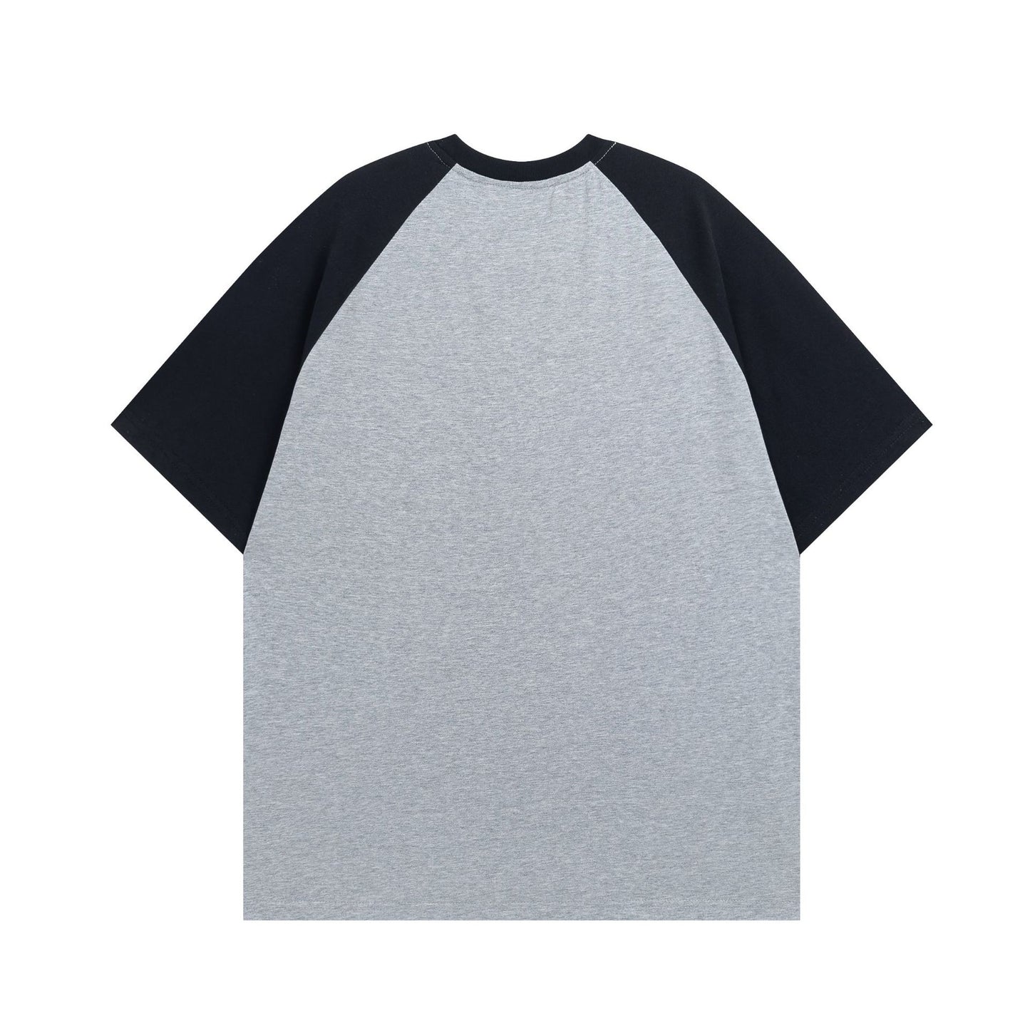 Unisex T-shirts Spring Vintage Alphabet Cat Loose Short Sleeve T-Shirt