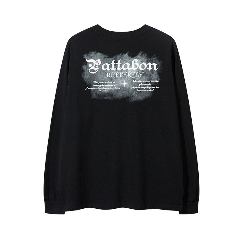 Marcas De Streetwear Hip Hop Butterfly Print Graffiti Star Sweater