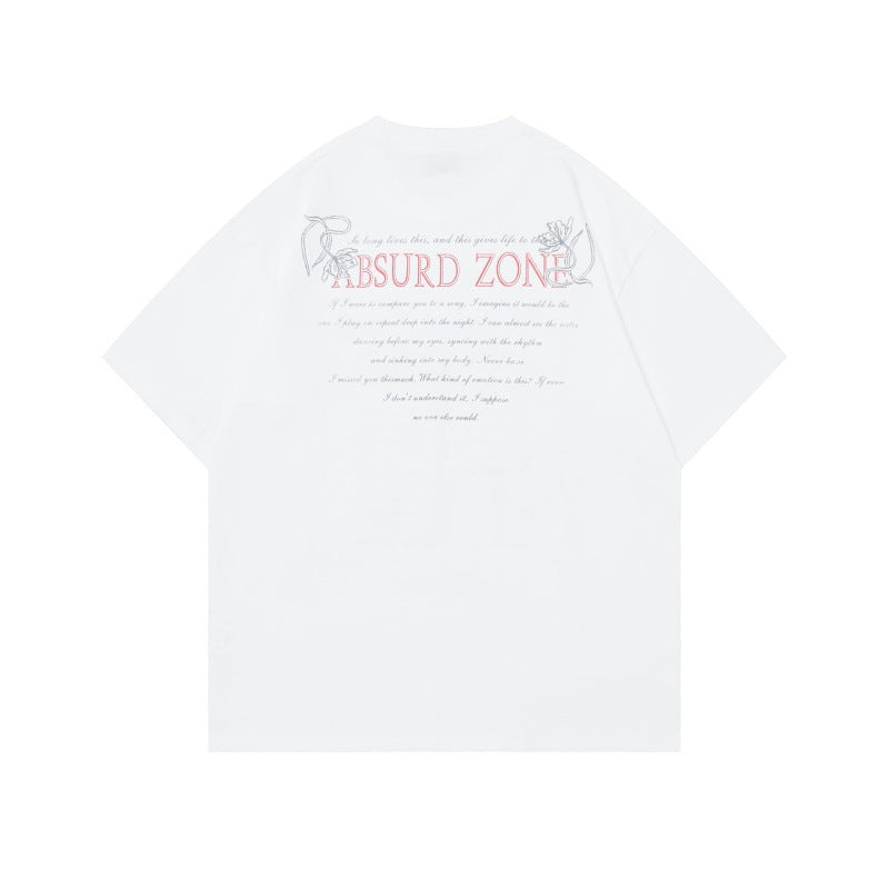 Camisetas streetwear Summer Vintage Casual Loose Short Sleeve T-Shirt