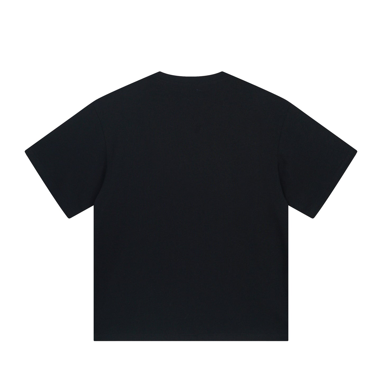 Distorted vintage alphabet embroidered short sleeve t-shirt summer oversize top