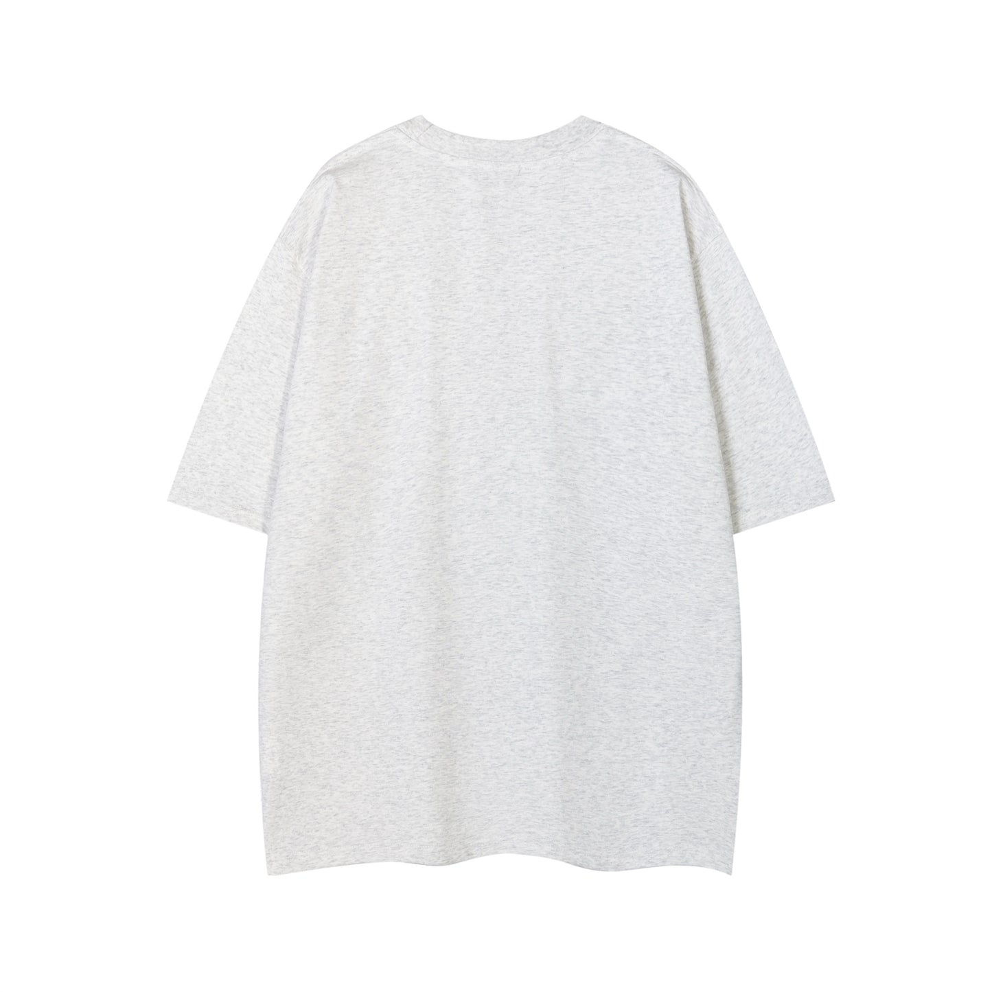 Distorted vintage portrait print crew neck short sleeve t-shirt