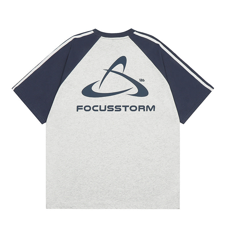 Vintage T Shirts Hip Hop Vintage Alphabet Print Short Sleeve T-Shirt Summer Loose Half Sleeve Tee