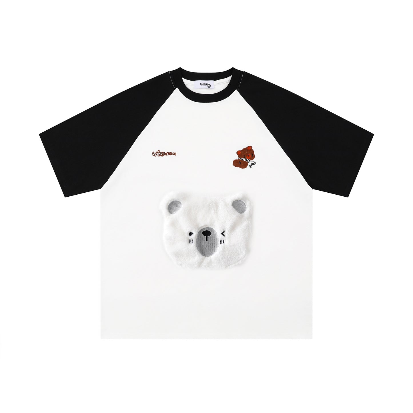 Camisetas Streetwear Summer Vintage Bear Print Casual Loose Short Sleeve T-Shirt
