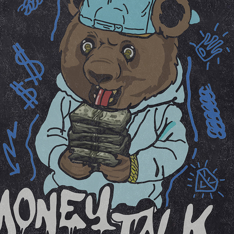 Ropa Vintage Hombre oversize bear short-sleeved t-shirt