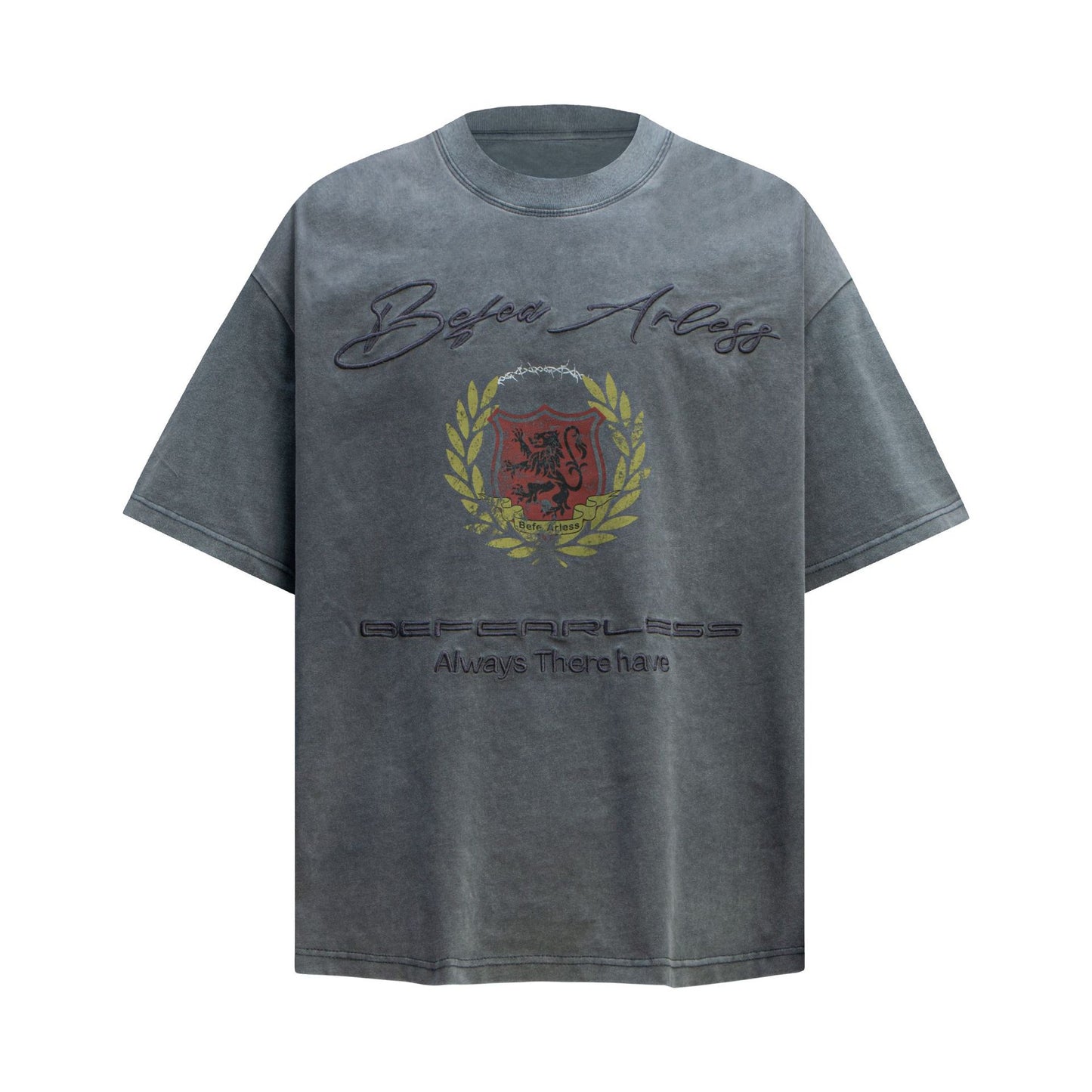 T shirt vintage usa summer vintage washed embroidered t-shirt short sleeve loose