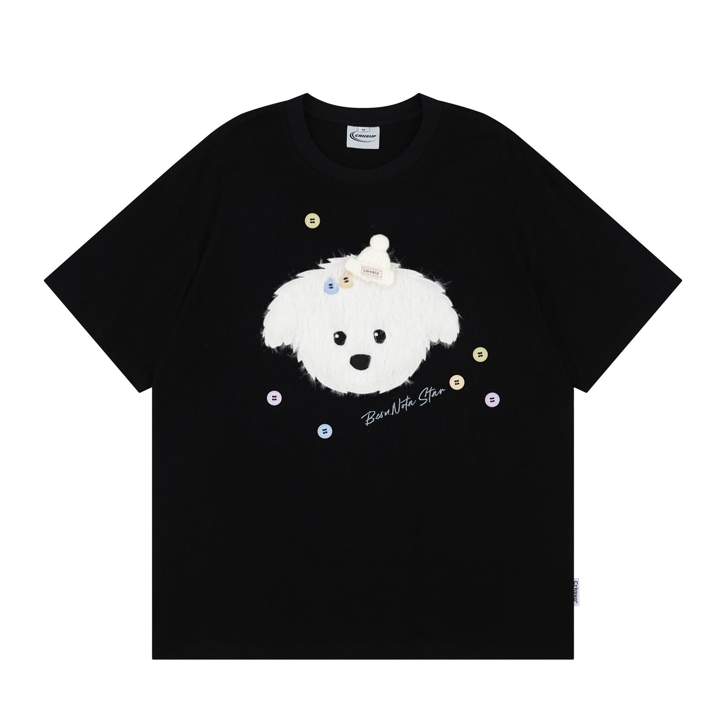 Distorted vintage short-sleeved t-shirt summer loose casual top
