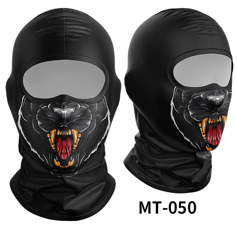 Cycling Windproof Hood Breathable Sunscreen Men's and Women's Ice Silk Fabric