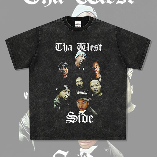 New york hip hop shop west coast hip hop rap Old School print short sleeve t-shirt BBOY