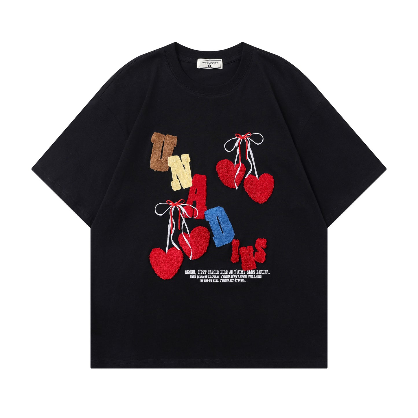Ye T Shirt Summer Vintage T-Shirt Loose Embroidery Short Sleeve