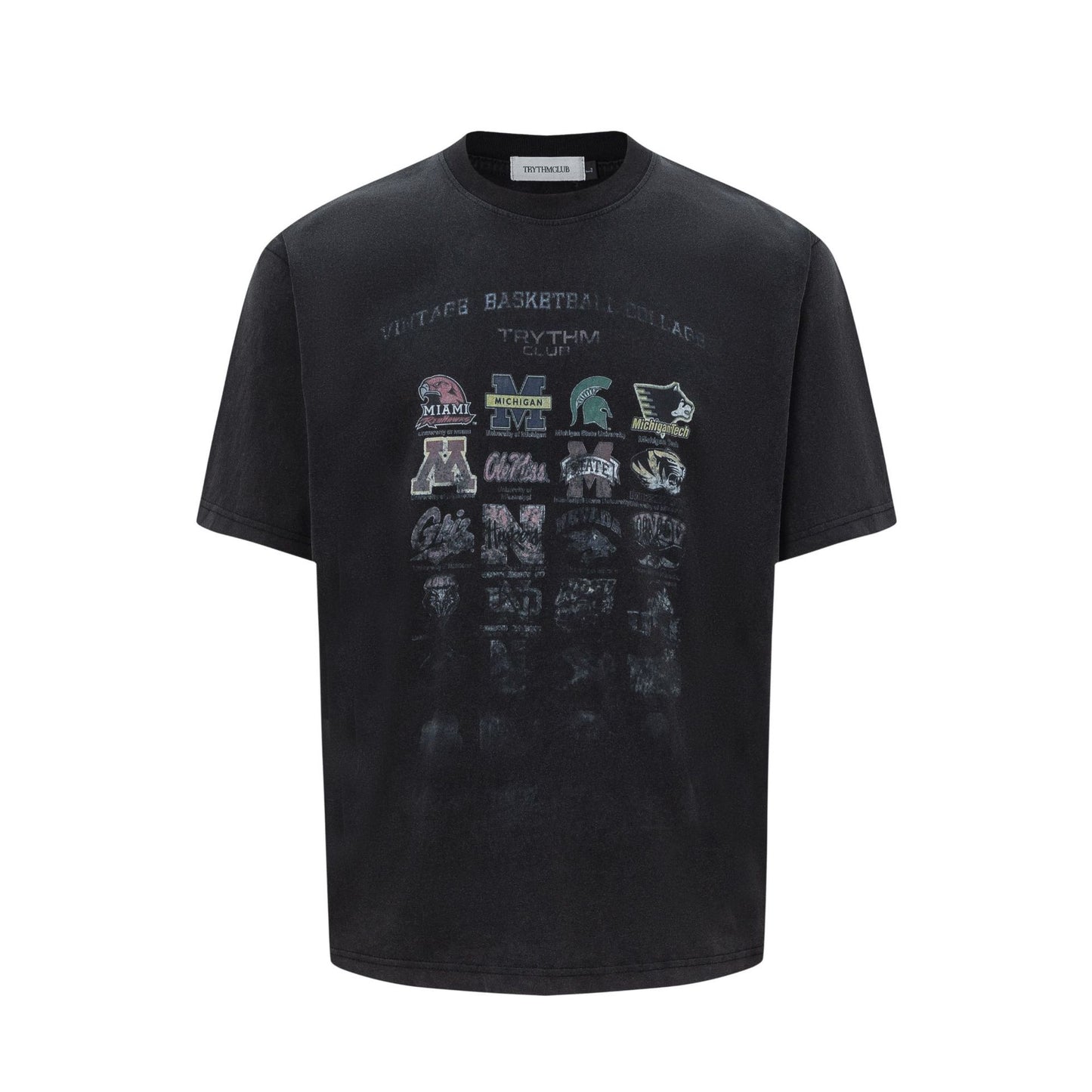 Unisex T-shirts Washed and old loose high-end T-shirts