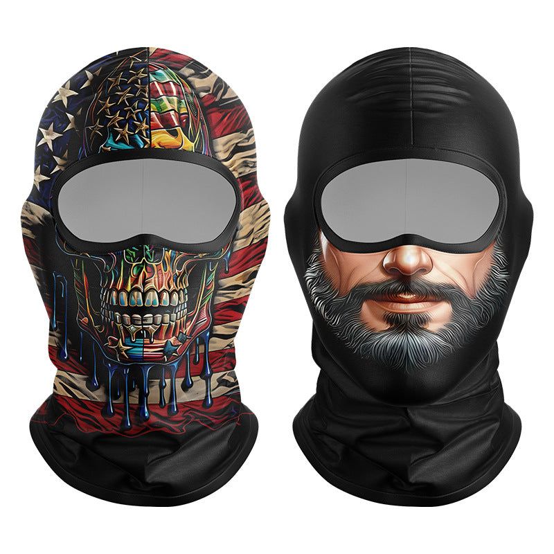 Cycling Windproof Hood Breathable Sunscreen Windproof Men's and Women's Ice Silk Fabric Lining Cap