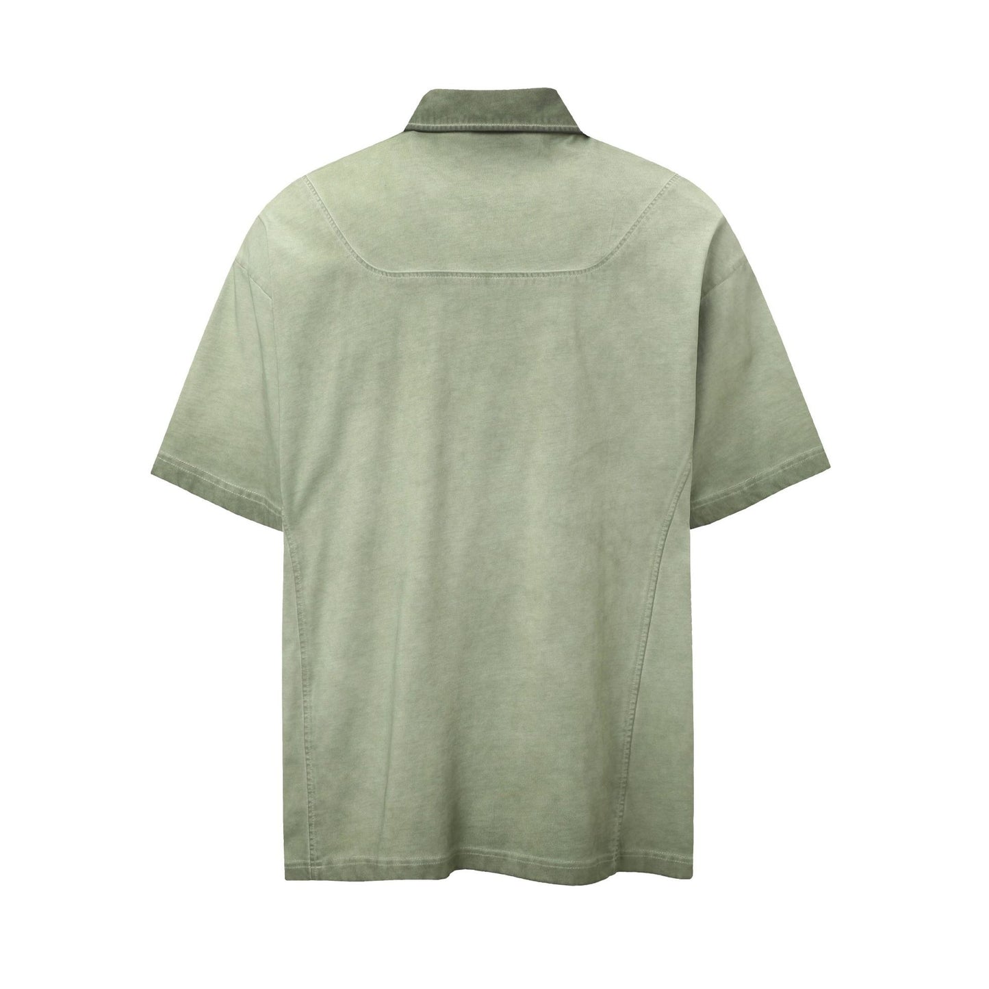Hip Hop Clothing Vintage Washed POLO Shirt Lapel T-Shirt