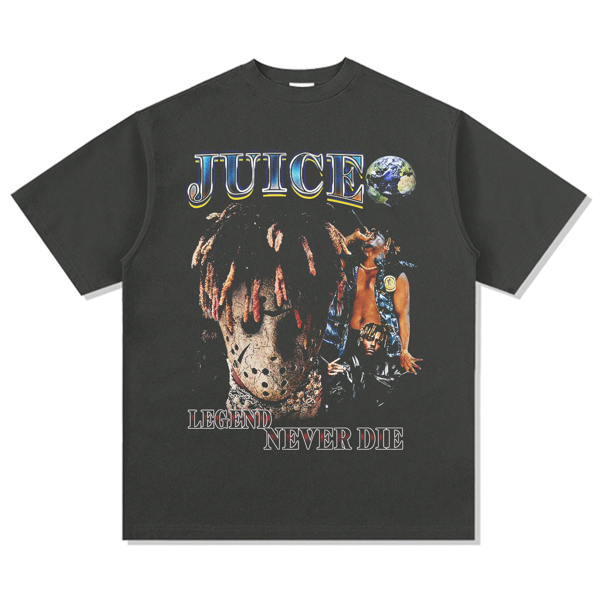 Marcas streetwear usa vintage hip hop joswold juice print short sleeve t-shirt