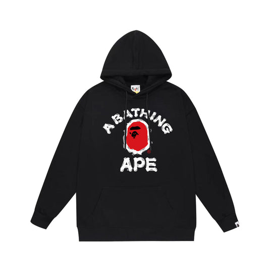 Ape Hoodie Autumn/Winter Letter Print Loose Hoodie Pullover Ape Sweater