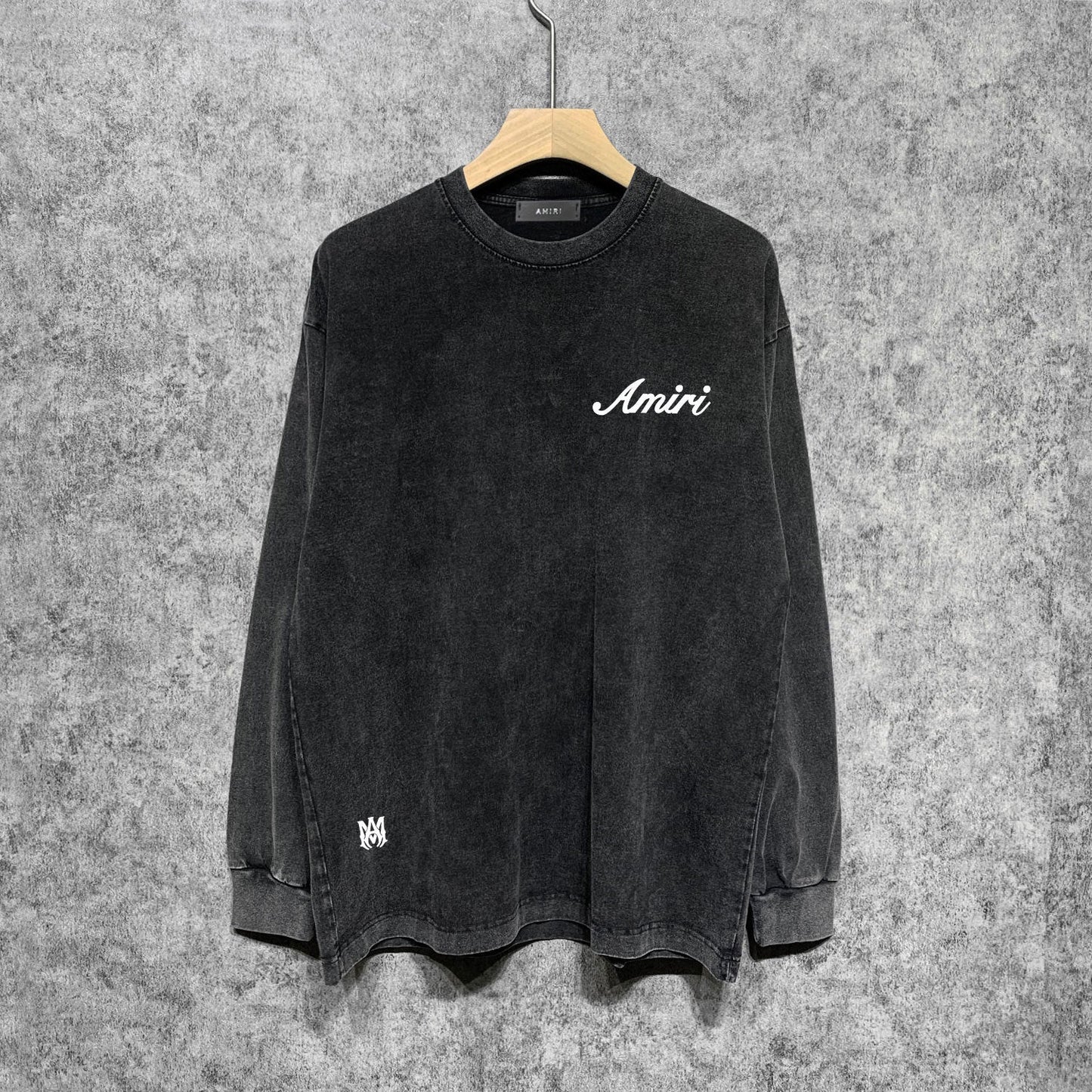 Amiri Long Sleeve Shirt Vintage T Shirt Washed and Worn Vintage Long Sleeve T-shirt