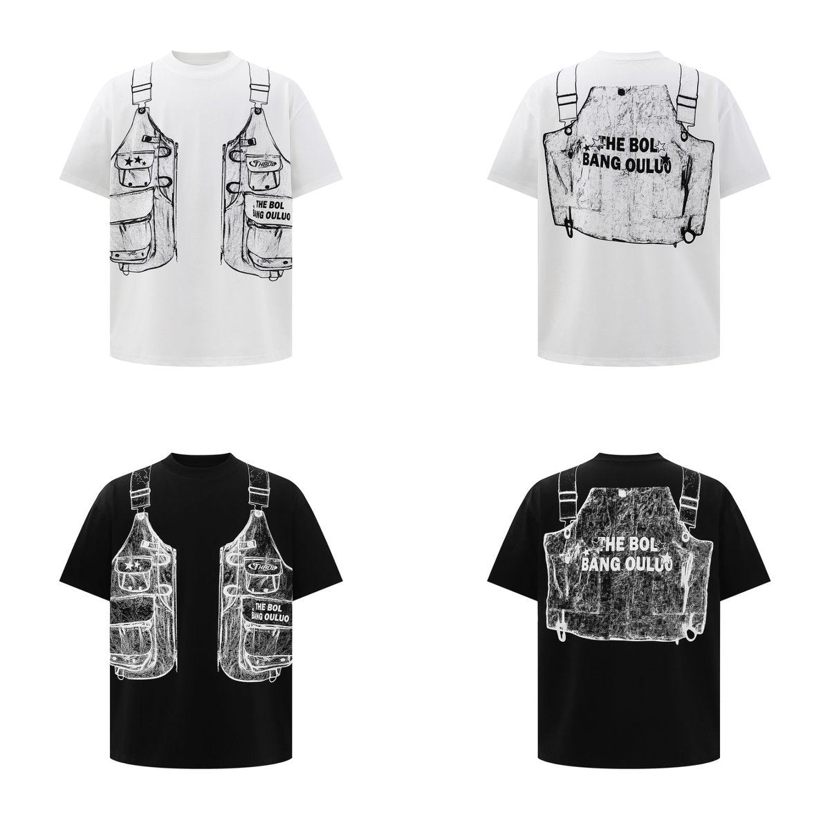 Hip hop clothing new york summer short sleeve vintage graffiti t-shirt