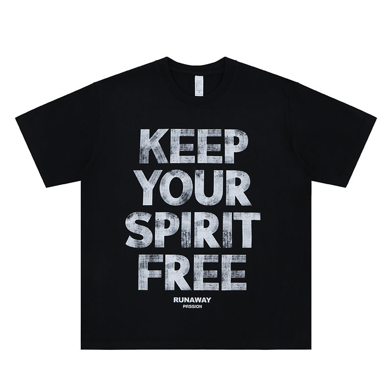 Vintage 90s Hip Hop Clothing Summer Crew Neck Short Sleeve T-Shirt