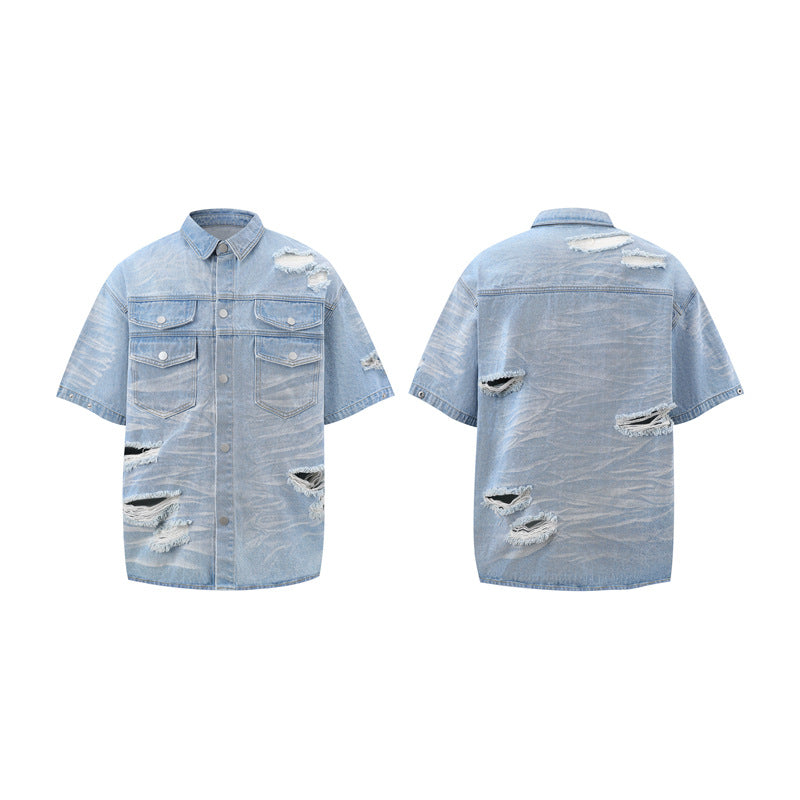Stone Wash T shirt vintage old jeans