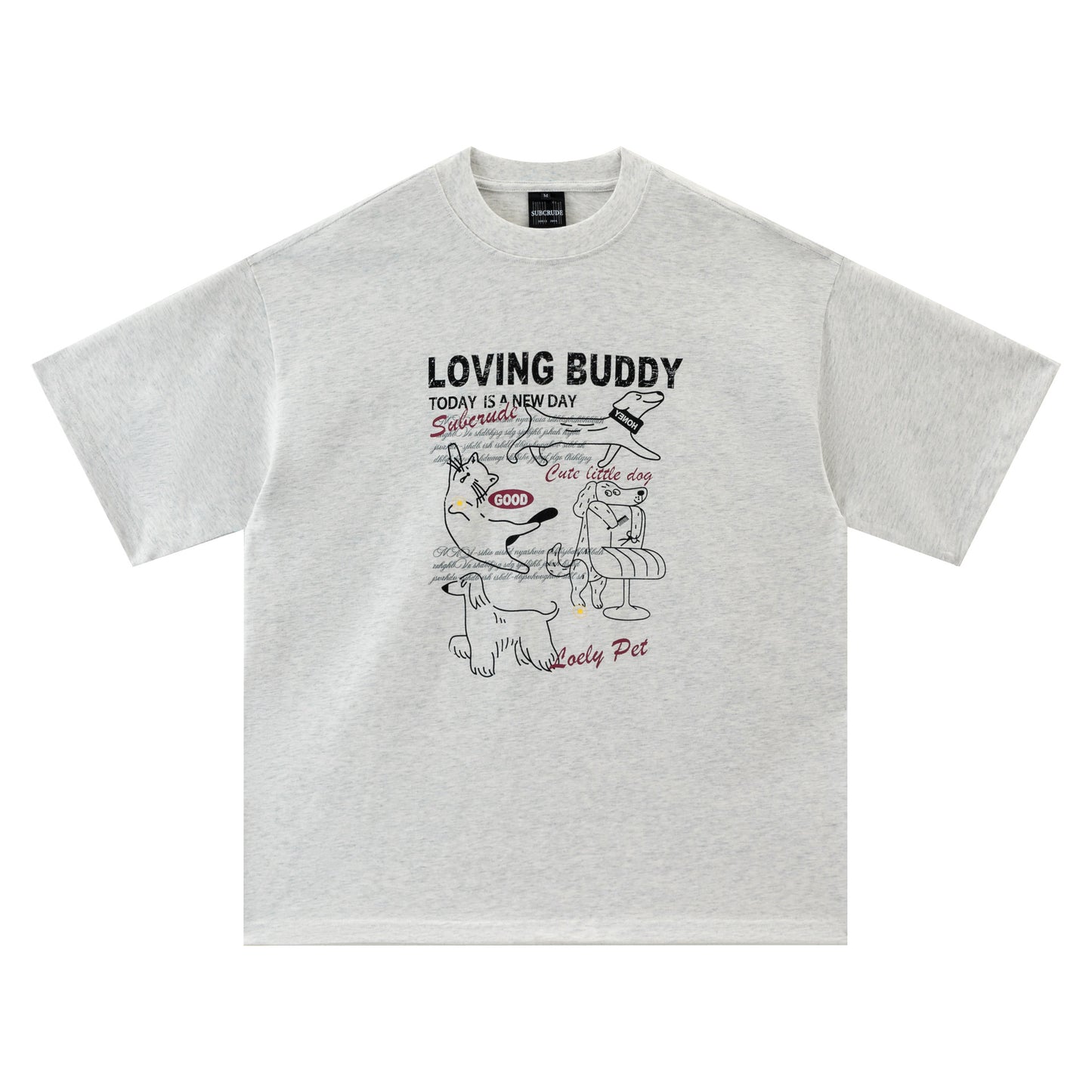 Retro Style Shirt For Men Summer, Retro T-Shirt Loose Cartoon Print Short Sleeve Tee