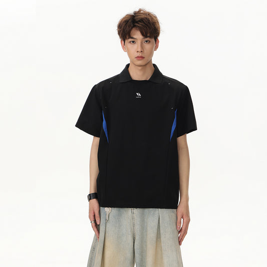 Hip hop clothing new york summer lapel quick-drying short-sleeved t-shirt