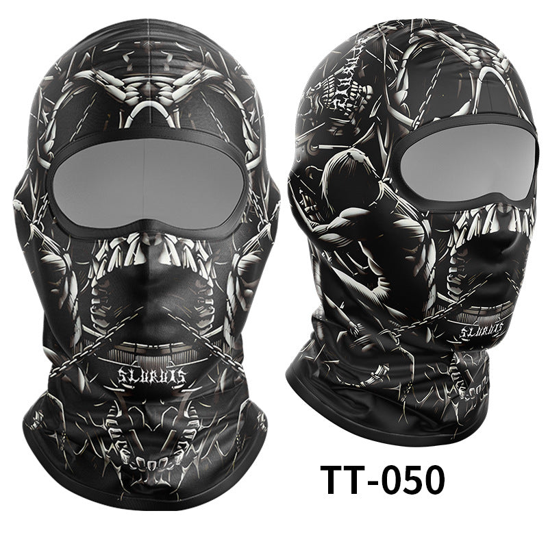 Cycling Windproof Hood Ice Silk Headgear Men's Lined Cap