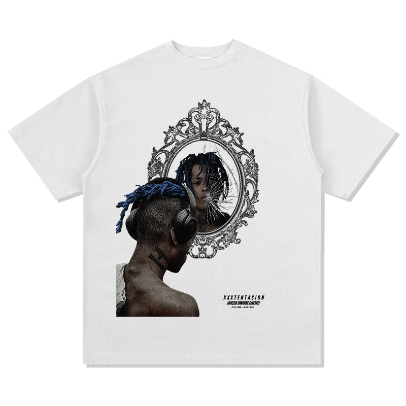 New york hip hop shop XXX Tentacion hip hop rap print short sleeve Vintage T shirt