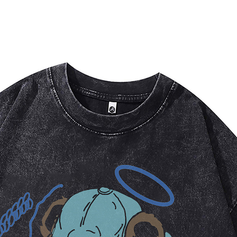 Ropa Vintage Hombre oversize bear short-sleeved t-shirt