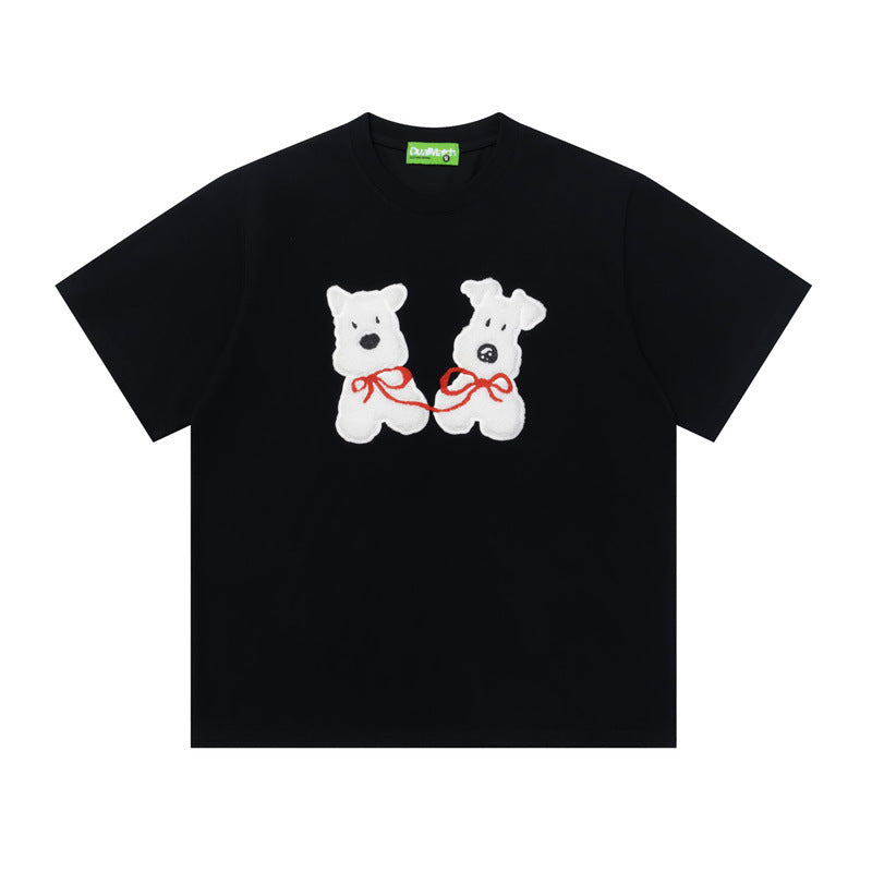 Hip Hop Shirts For Boys Embroidered Short Sleeve T-Shirt