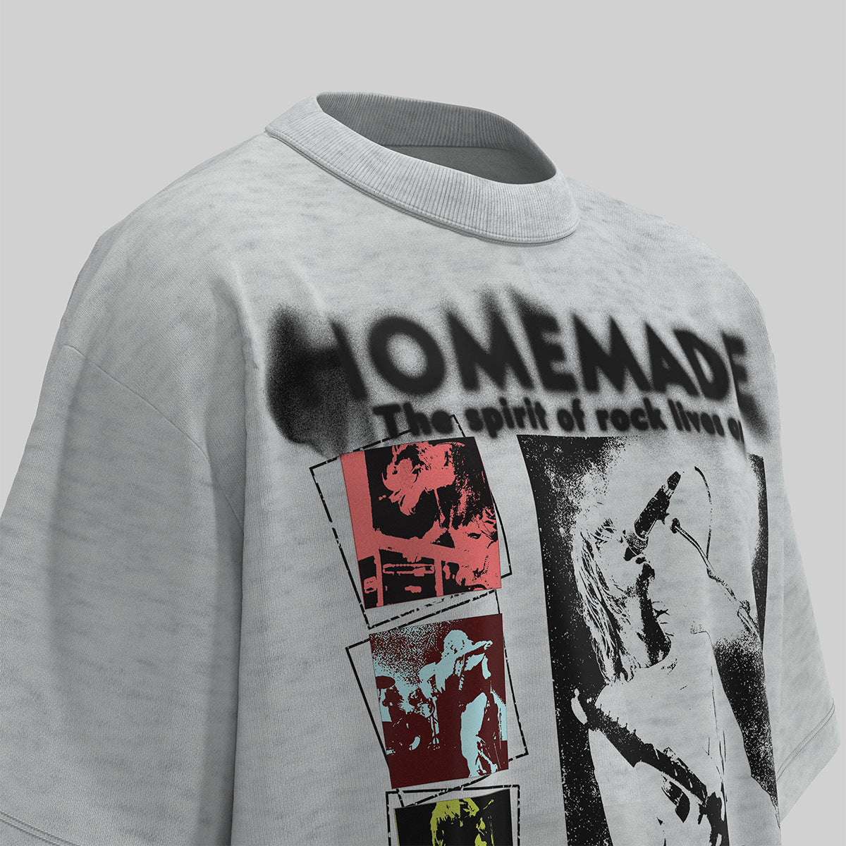 Retro Style Shirt For Men Summer Vintage Graffiti Print Short Sleeve T-Shirt