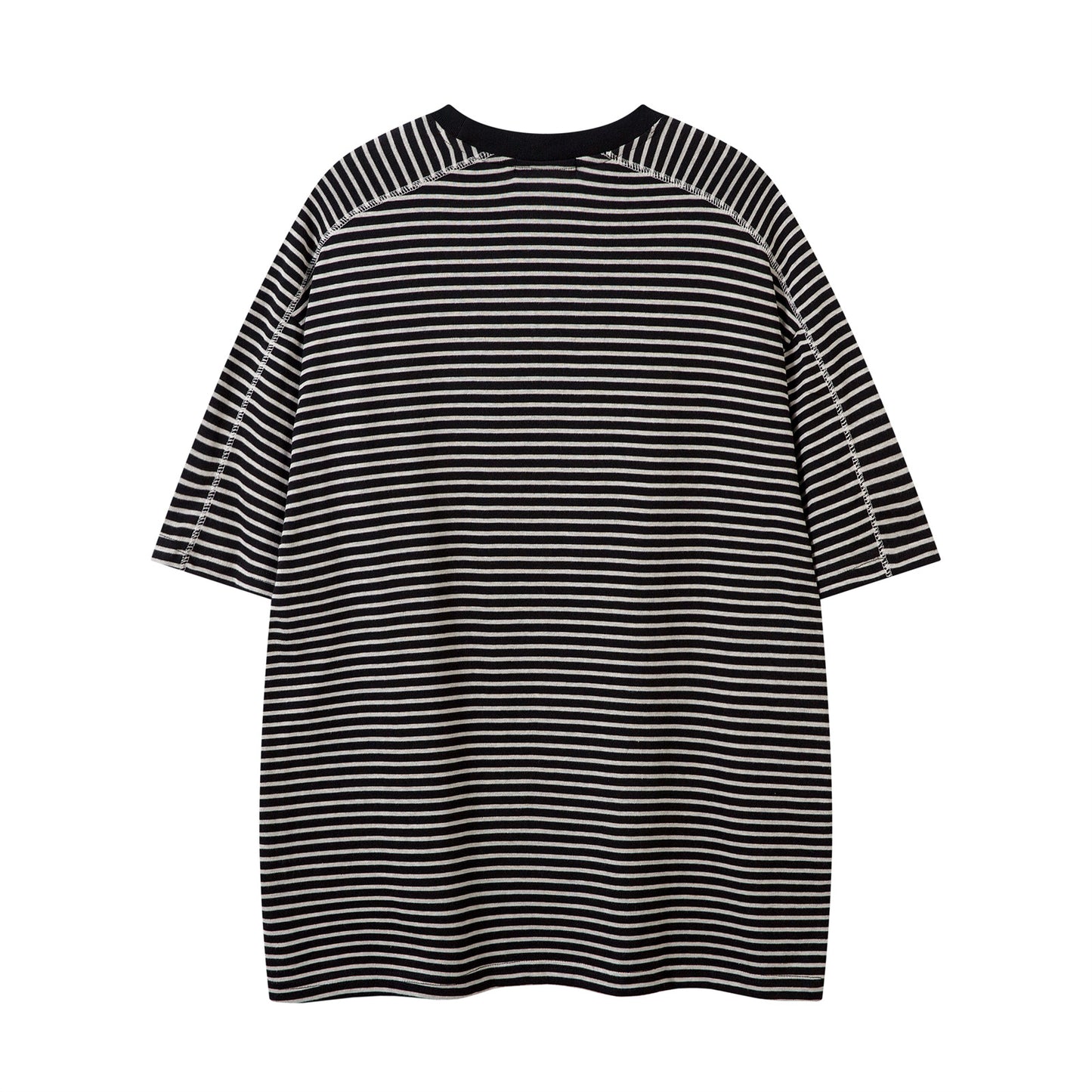 Distorted vintage short-sleeved summer loose casual top