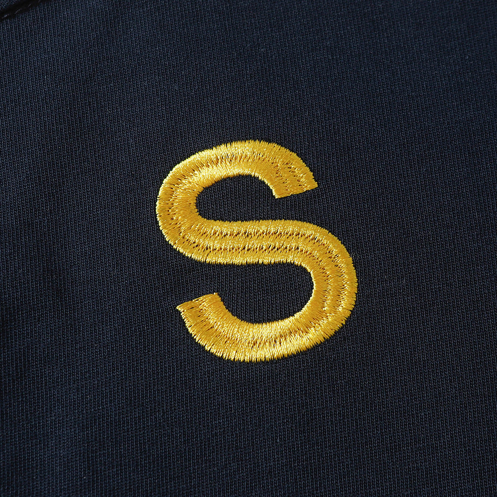 Nostalgia T Shirts Vintage Letter Embroidery Crew Neck Short Sleeve T-Shirt