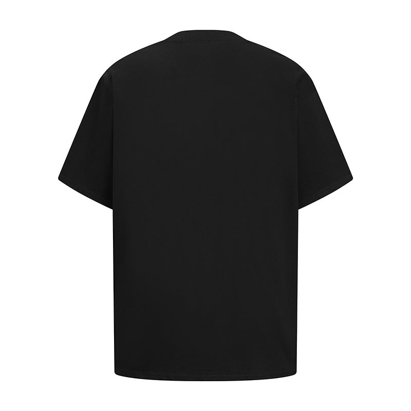 Hip hop clothing new york summer vintage hip hop lip print wash t-shirt short sleeve