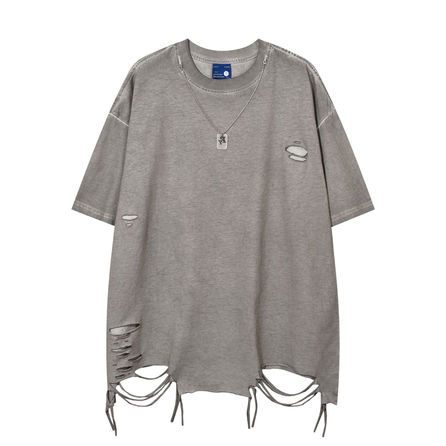 Hip hop shirt summer wash t-shirt short sleeve