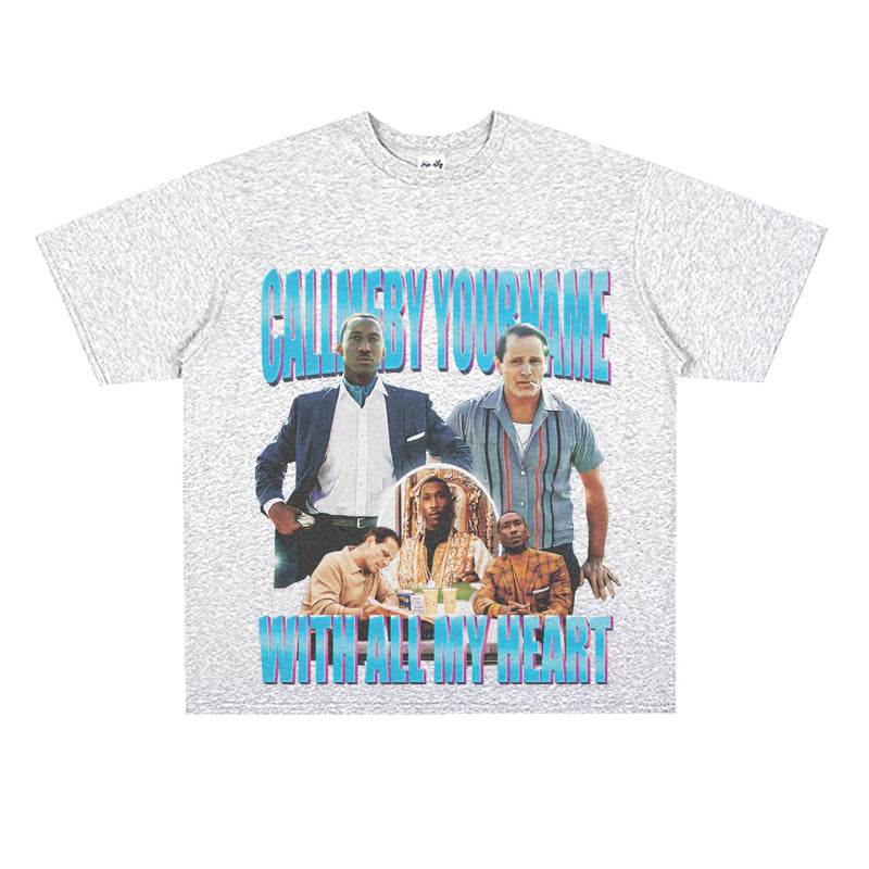 Film Star T Shirt Movie Green Book Loose Retro Street Pure Cotton Personalized T-shirt Men and Women