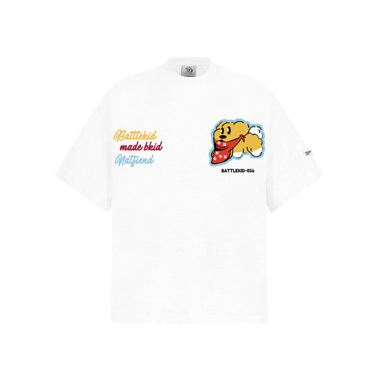 Hip Hop Clothes New York Puppy Embroidered Short Sleeve T-Shirt