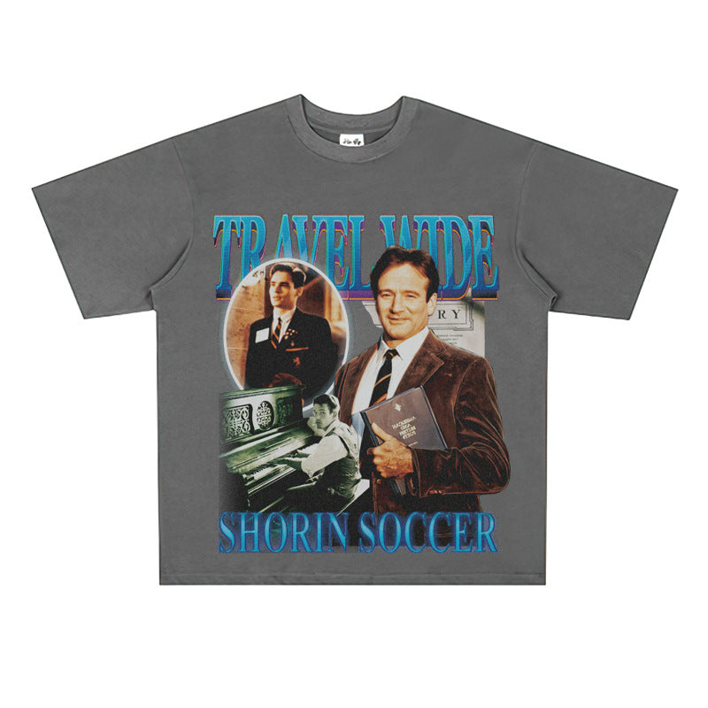 Film Star T Shirt Movie Dead Society Loose Retro Street Cotton T-shirt Men and Women